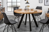 Massieve eettafel Rond 120 cm naturel mangohout