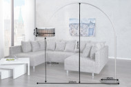Moderne booglamp Black Bird 230 cm zwart met marmeren voet