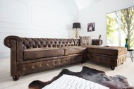 Noble Chesterfield bank in antieke look OT rechterbovenhoek bank banken bruin