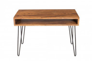 Retro bureau SCORPION 110 cm Sheesham hout steen finish Haarspeldpoten palissander