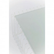 Salontafel Draad Rechthoek Wit 115x57cm