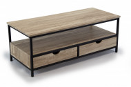 TV-meubel Sonoma zwarte frame 106cm