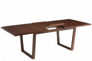Uitschuifbare Eettafel Rubberhout Bruin 180cm uitschuifbaar 225 cm