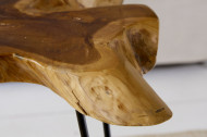 Unieke bijzettafel WILD 60cm teakhouten salontafel