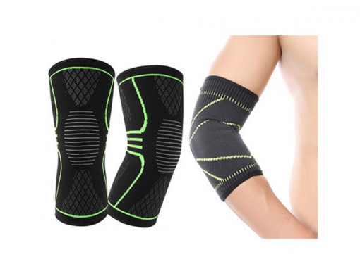 Set Genunchiera neopren + Cotiera elastica