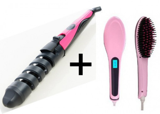 Ondulator de par NOVA + Perie Straight Brush