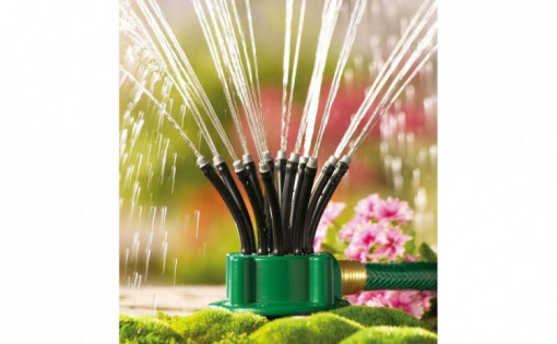Aspersor multifunctional pentru gradina cu 12 furtunuri