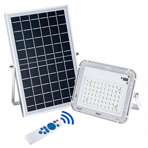 Proiector solar 120W cu panou solar si telecomanda