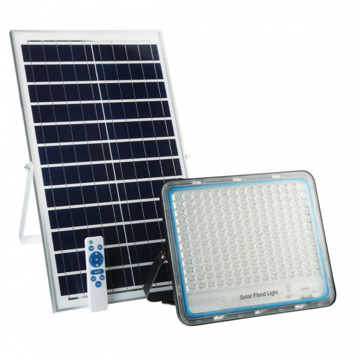 Proiector solar 300W cu panou solar si telecomanda