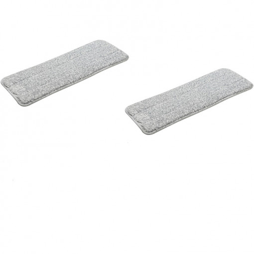 Set 2 rezerve pentru mop plat, Microfibra