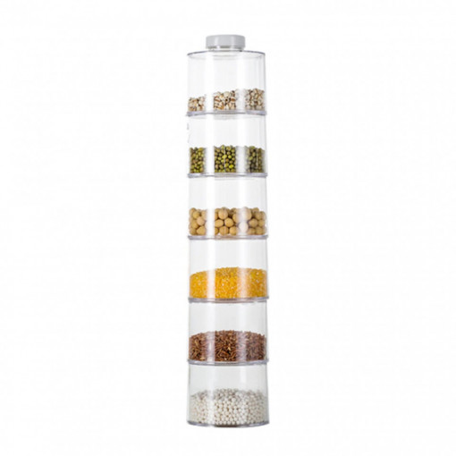 Carusel condimente cu 6 recipiente Spice Tower