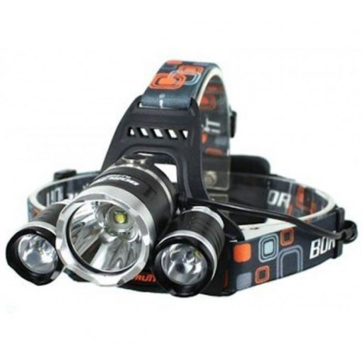 Lanterna de cap cu 3 LED-uri puternice