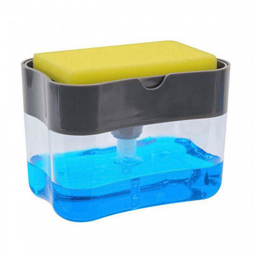 Dispenser 2 in 1 pentru detergent lichid de vase