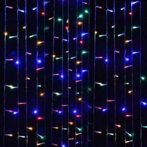 Instalatie de Craciun Tip Perdea 5 m x 1 m, 240 LED MULTICOLOR