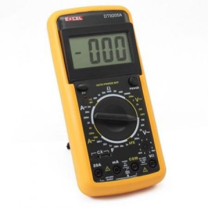 Multimetru digital DT 9205A prevazut cu carcasa antisoc!