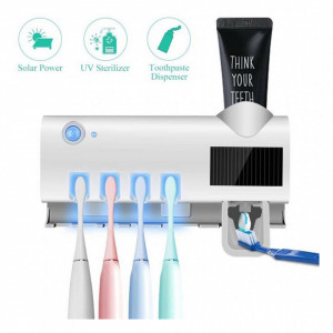 Dozator pasta de dinti cu alimentare solara si sterilizator UV