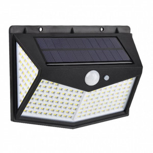 Lampa solara cu senzor, 212 Led-uri si 3 faze de lumina