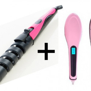 Ondulator de par NOVA + Perie Straight Brush