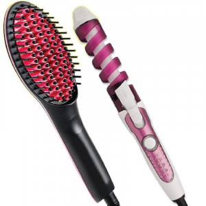 Perie ceramica Simply Straight + Ondulator ceramic