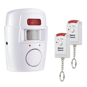Sistem alarma wireless cu 2 telecomenzi, distanta detectie 7 metri