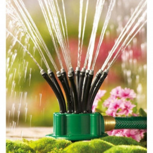 Aspersor multifunctional pentru gradina cu 12 furtunuri