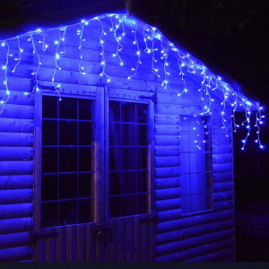 Instalatie franjuri 21 metri, 600 LED Albastru