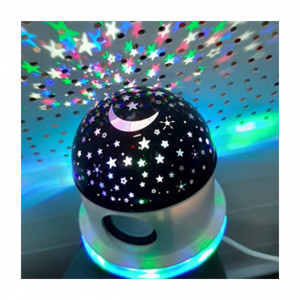 Lampa muzicala cu proiectie stele si luna