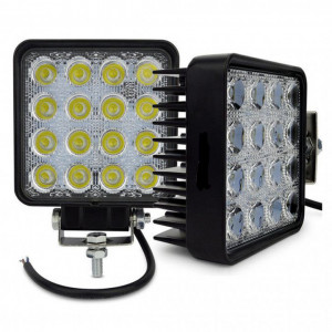 Set 2 proiector LED auto offroad 48W