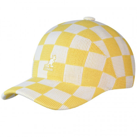 Kangol-sapca-galbena-checkered-tropic-adj