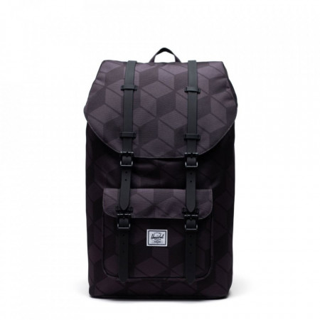 Herschel-rucsac-little-america-negru-optic-check