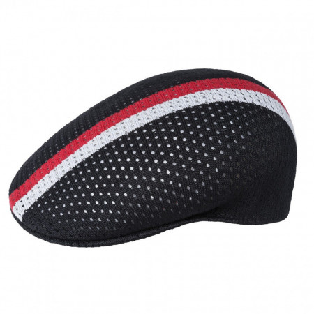Kangol-basca-negru-mesh-stripe-504