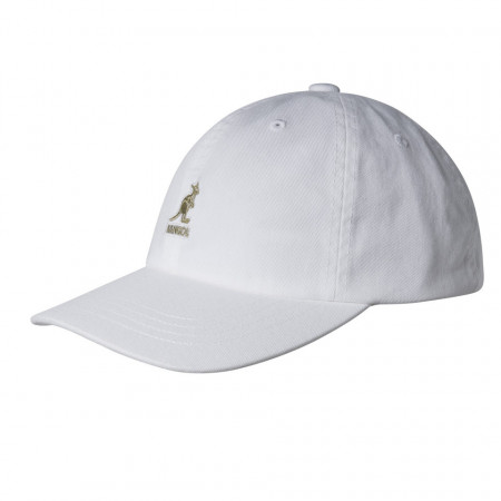 Kangol-sapca-alba-washed-cotton-adjustable-baseball