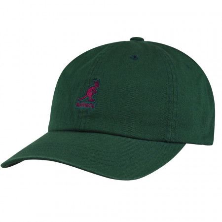 Kangol-sapca-verde-washed-cotton-adjustable-baseball