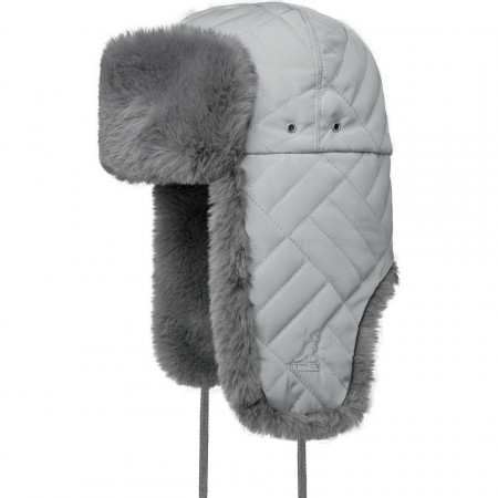 Kangol-caciula-gri-quilted-trapper