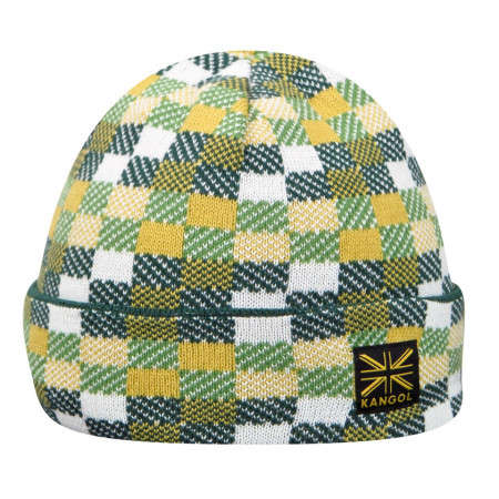 Kangol-caciula-verde-pixel-reversible
