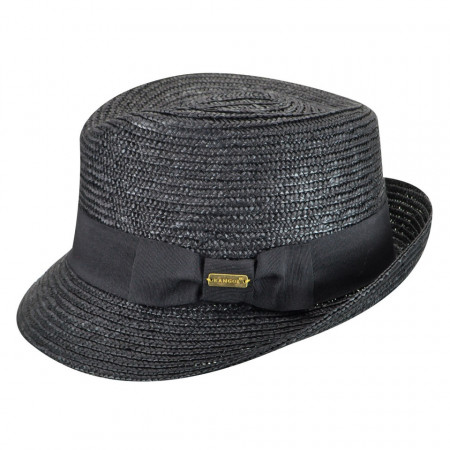 Kangol-palarie-neagra-wheat-braid-arnold-trilby