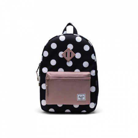 Herschel-rucsac-pentru-copii-heritage-polka-dot-negru-16L