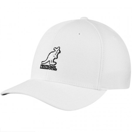 Kangol-sapca-alba-3D-wool-flexfit
