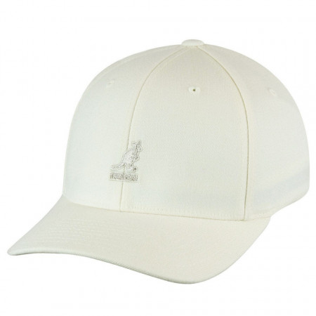 Kangol-sapca-alba-wool-flexfit-baseball