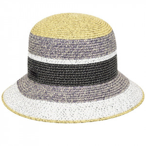 Betmar, Palarie dama catherine braided cloche multicolor