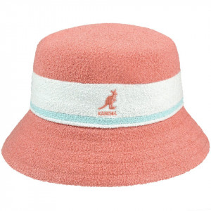 Kangol, Palarie bermuda stripe bucket roz
