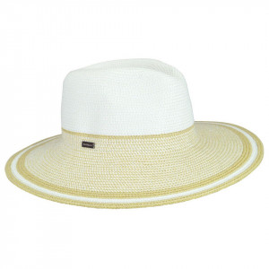 Betmar, Palarie dama porto braided wide brim alb