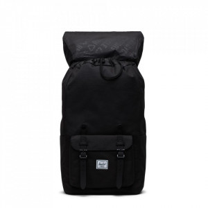 Herschel-rucsac-negru-little-america-Sustenabil-25L-2