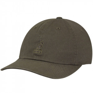 Kangol-sapca-washed-cotton-adjustable-baseball-gri-inchis