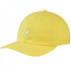 Kangol, Sapca galbena washed cotton adjustable baseball