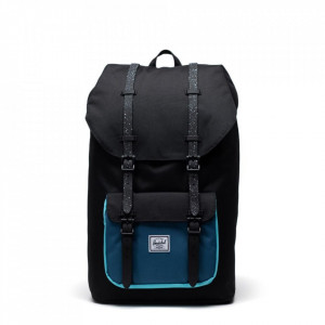 Herschel, Rucsac Little America Negru Blue Curacao Sustenabil