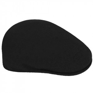 Kangol-Basca-neagra-Wool-504-auriu-2