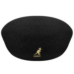 Kangol-Basca-neagra-Wool-504-auriu-4