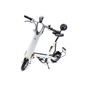 OneMile Hallo City Alb - Trotineta - Autonomie 35 Km Viteza 25 Km/h Motor 250W - Accesorii incluse