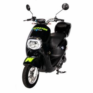 E-Scooter Mine Plus - Moped Freewheel, Omologat R.A.R, Motor Bosch 800W, Autonomie pana la 70Km, Viteza maxima 45Km/h, Negru